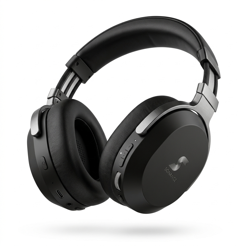 Auriculares Nova Pro — auriculares inalámbricos circumaurales premium con acabado negro mate